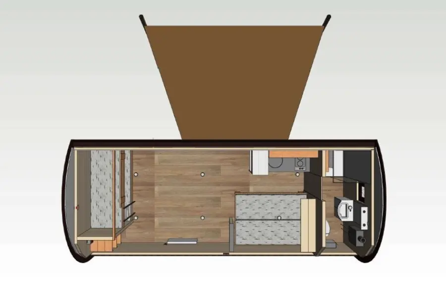 Plattegrond woodlodge