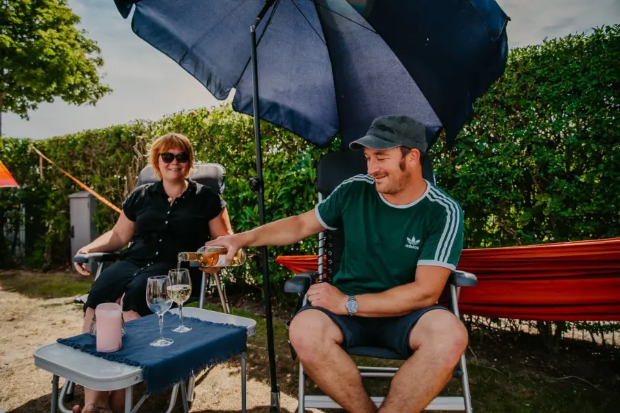Stelletje op comfortplaats Reiger Julianahoeve 2022