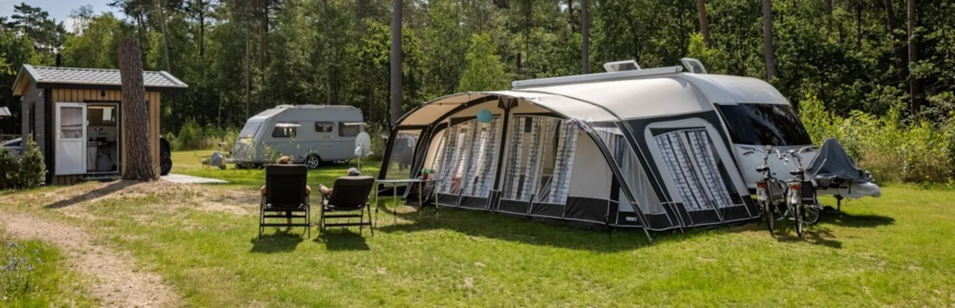 Kamperen op de Veluwe - Camping met privé sanitair De Haeghehorst
